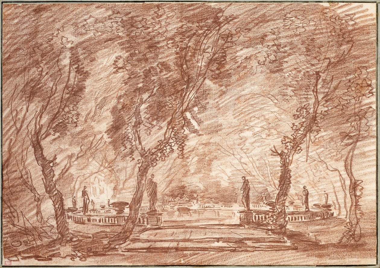 Brunnen im Park von Hubert Robert