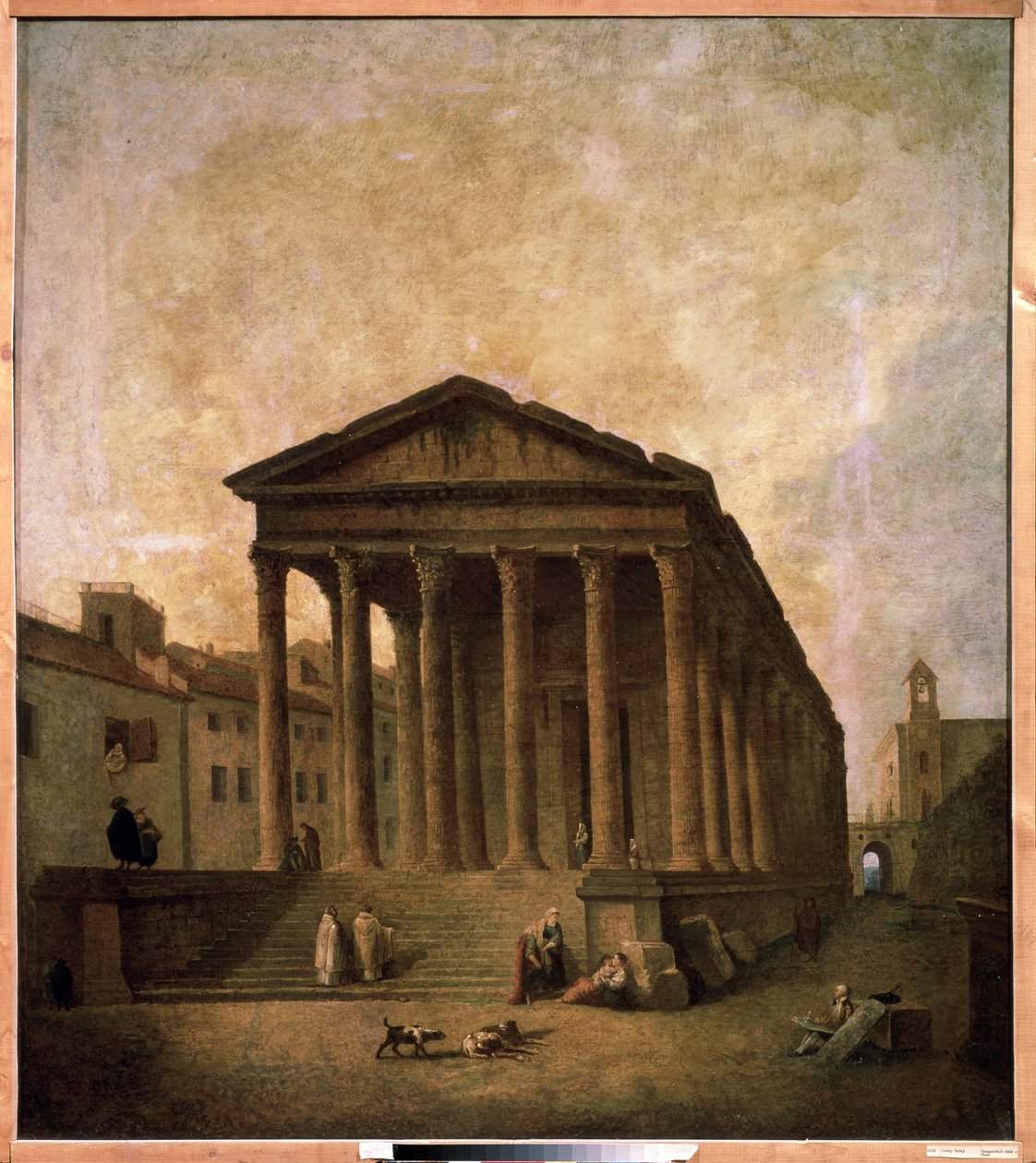 La Maison Carrée, Nîmes, ca. 1780 von Hubert Robert