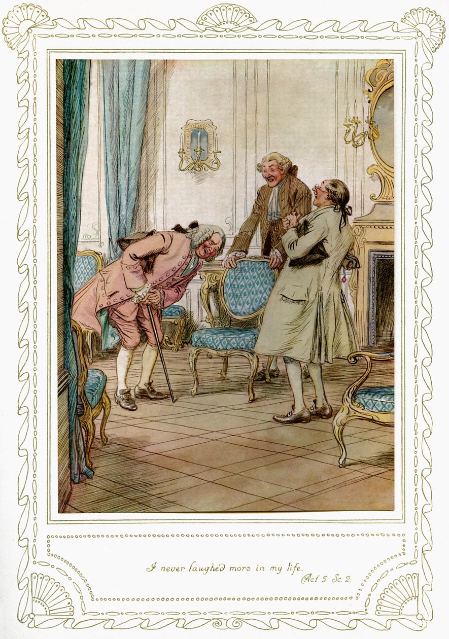Richard Brinsley Sheridans Stück von Hugh Thomson