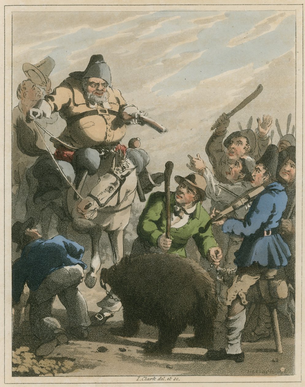 Illustration aus Hudibras von Samuel Butler von I Clark