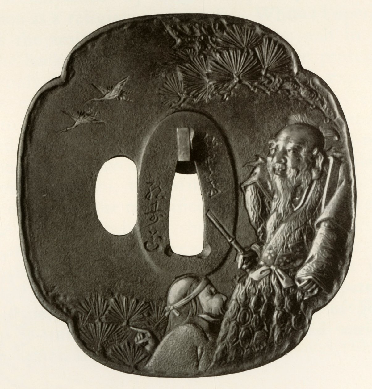 Das alte Paar Takasago, um 1800-1820, 1910 von Ichijosai Hirotoshi