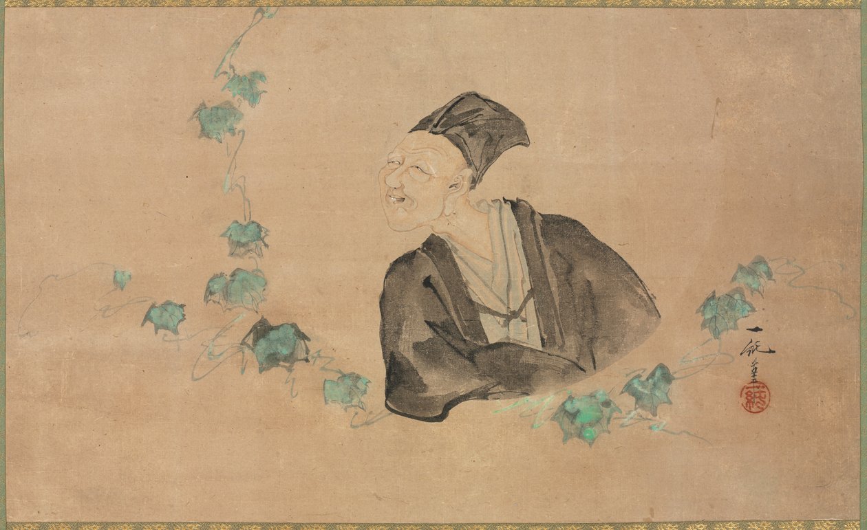 Porträt von Basho, 1700er von Ichijun