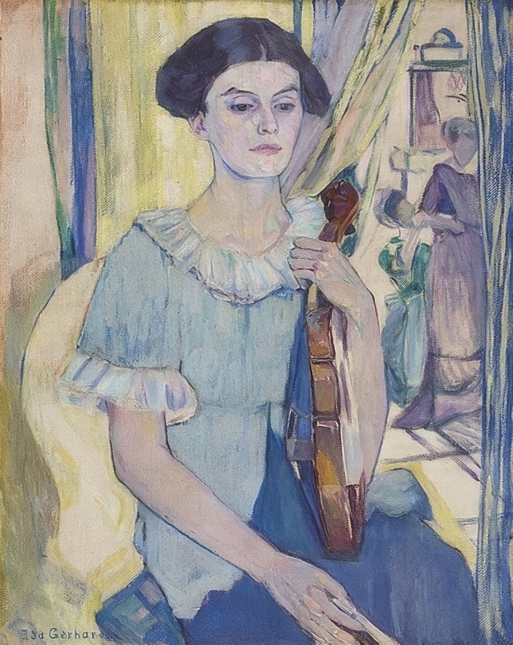 Geigerin. 1906 von Ida Gerhardi