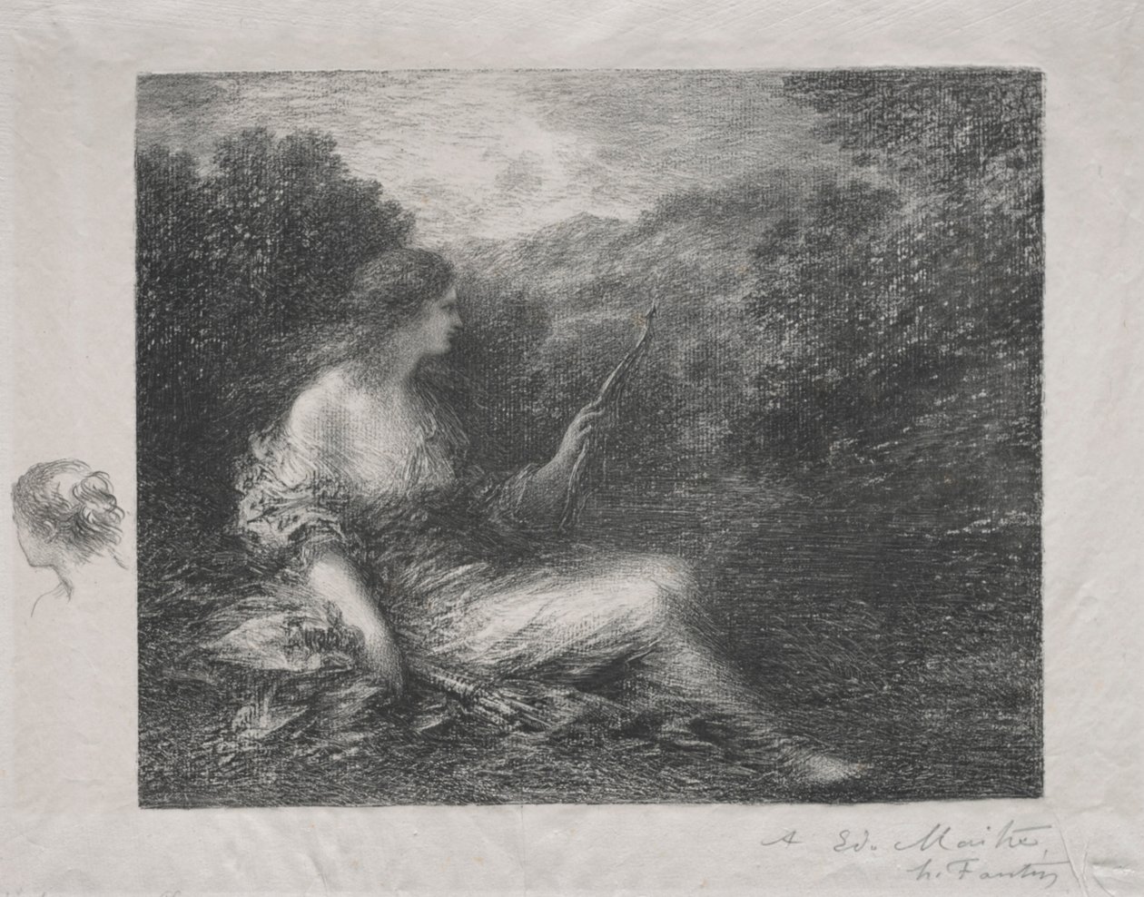 Die Jägerin, 1892 von Ignace Henri Jean Fantin Latour