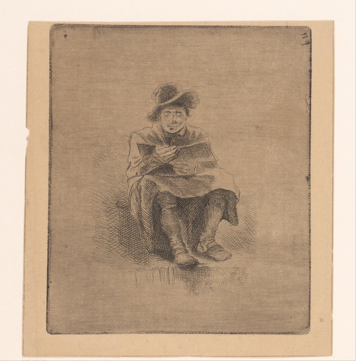 Lesender Mann von Ignace Joseph de Claussin (attributed to)