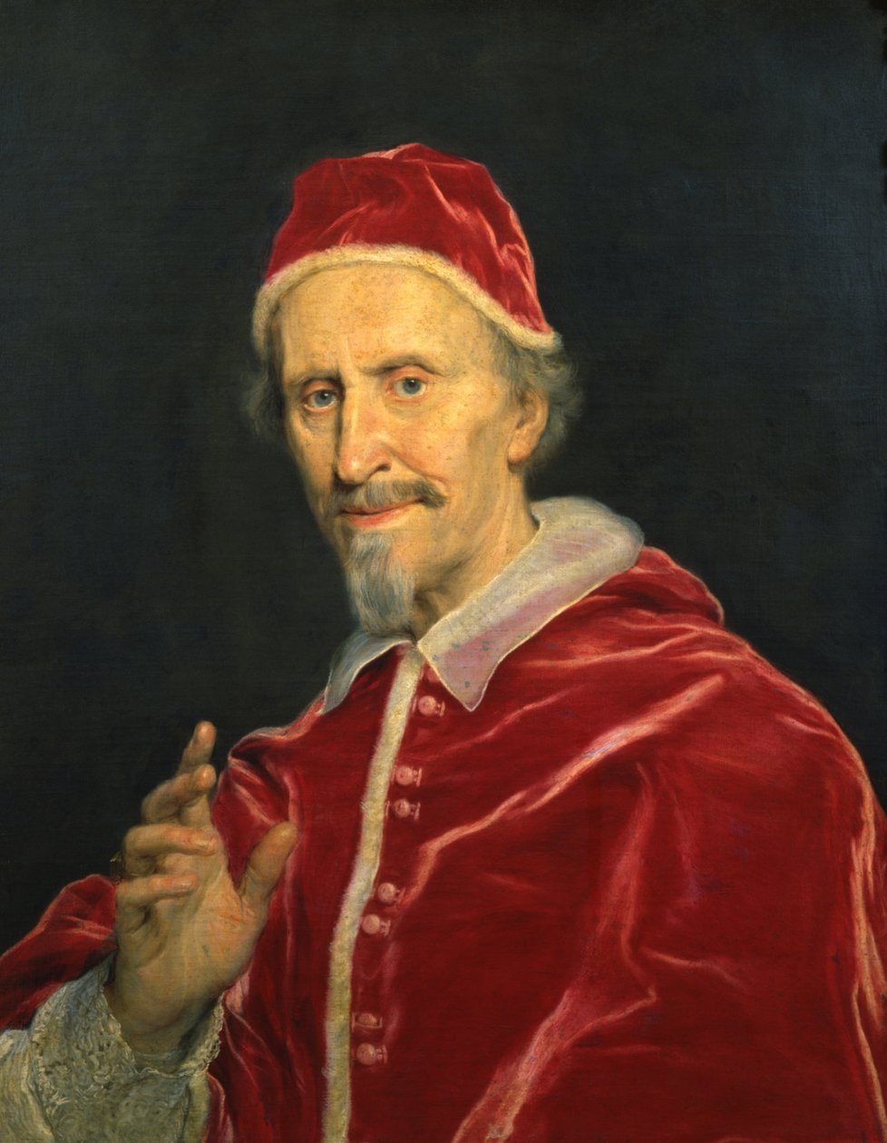 Porträt von Papst Clemens IX. von Il Baciccio