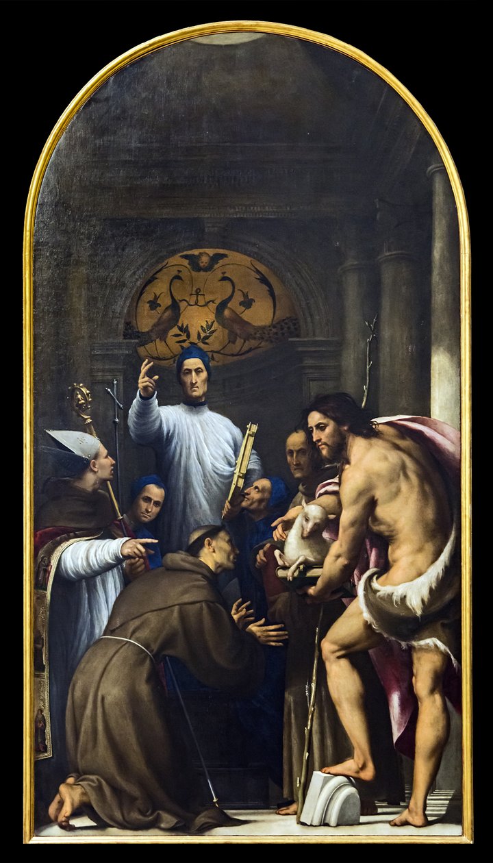 Accademia - Der selige Giovanni Giustiniani und Heilige von Il Pordenone von Il Pordenone