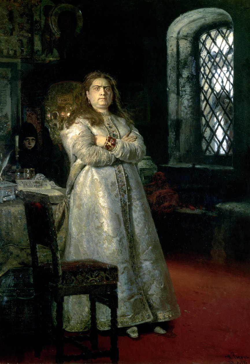 Zarewna Sophia Alexejewna (1657-1704) im Novodewitschi-Kloster, 1879 von Ilya Efimovich Repin