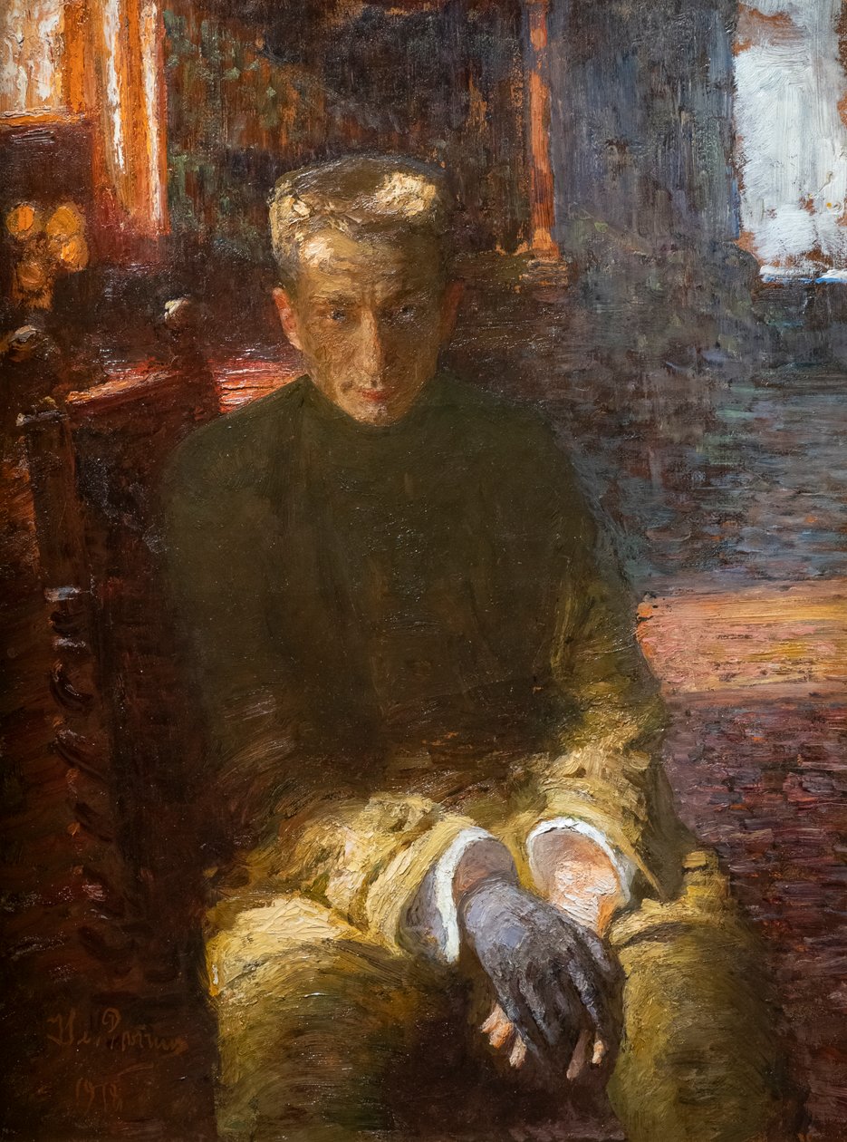 Alexandre Kerensky mit einem schwarzen Handschuh von Ilya Efimovich Repin