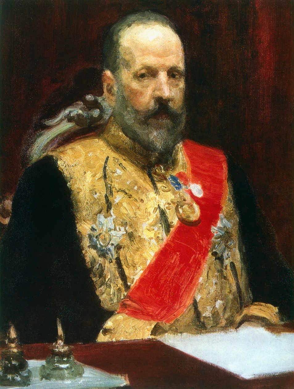 Graf Witte, russischer Staatsmann, ca. 1901-1903 von Ilya Efimovich Repin