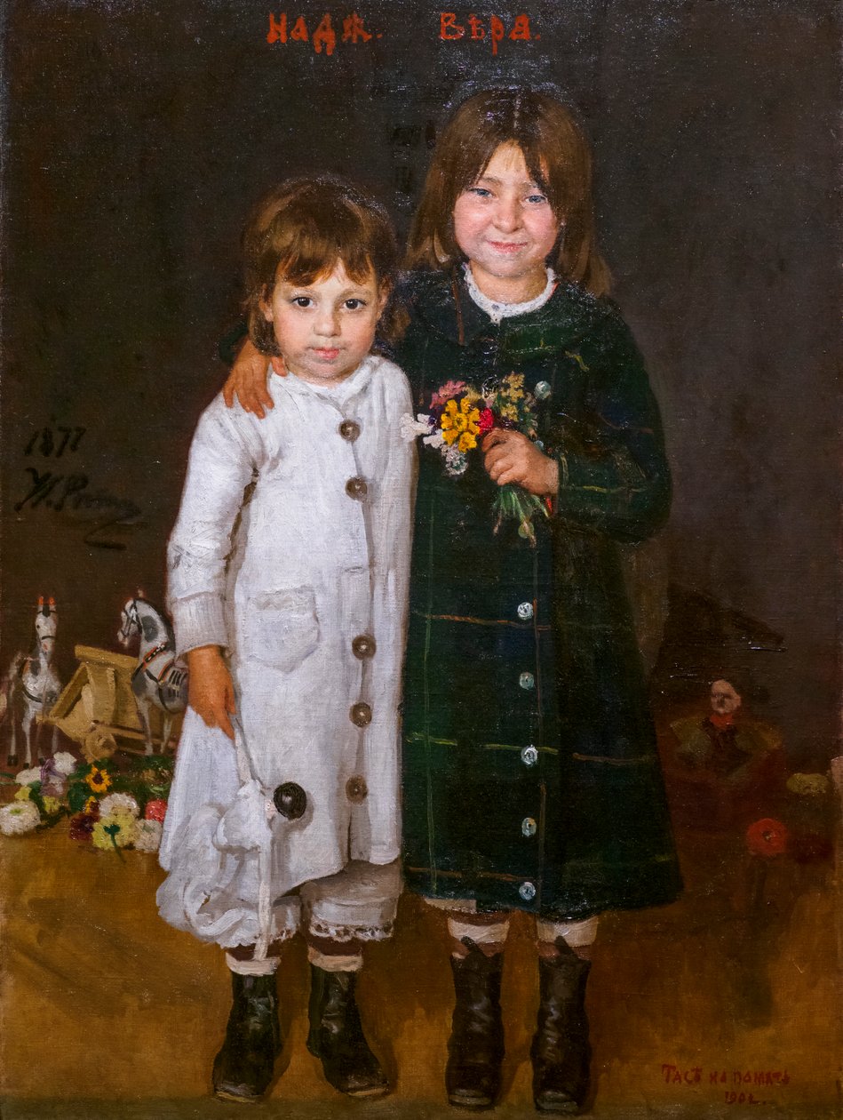 Nadia und Véra Repine von Ilya Efimovich Repin