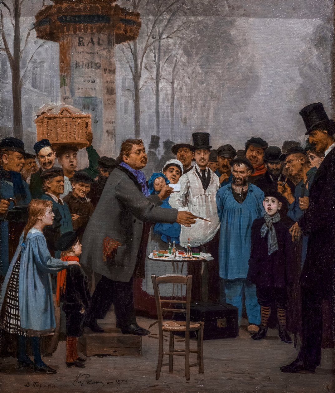 Der Verkäufer von Neuheiten in Paris von Ilya Efimovich Repin