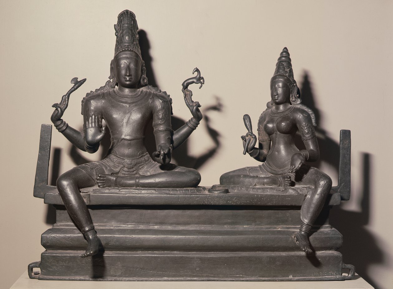 Shiva und Parvati, Chola-Dynastie von Indian School