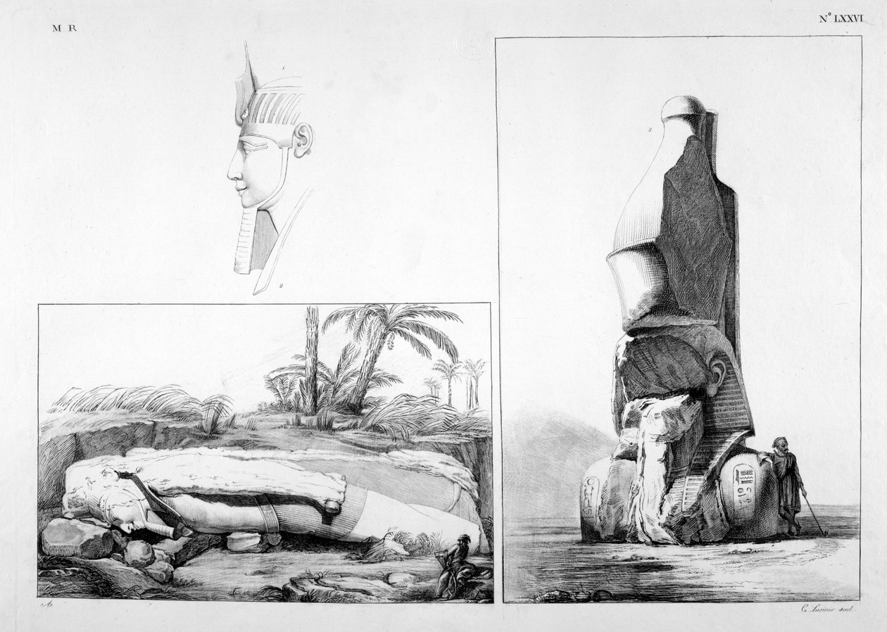 Memphis, Ägypten, 19. Jahrhundert von Ippolito Rosellini