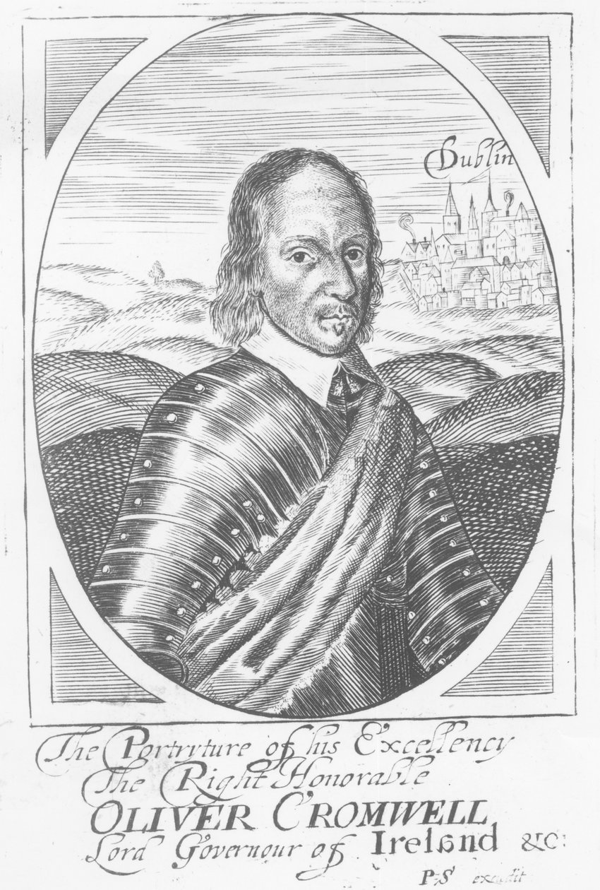 Oliver Cromwell (1599-1658) um 1650 von Irish School