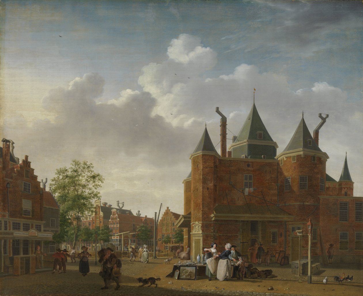 Die Sint-Antoniuswaag in Amsterdam von Isaac Ouwater