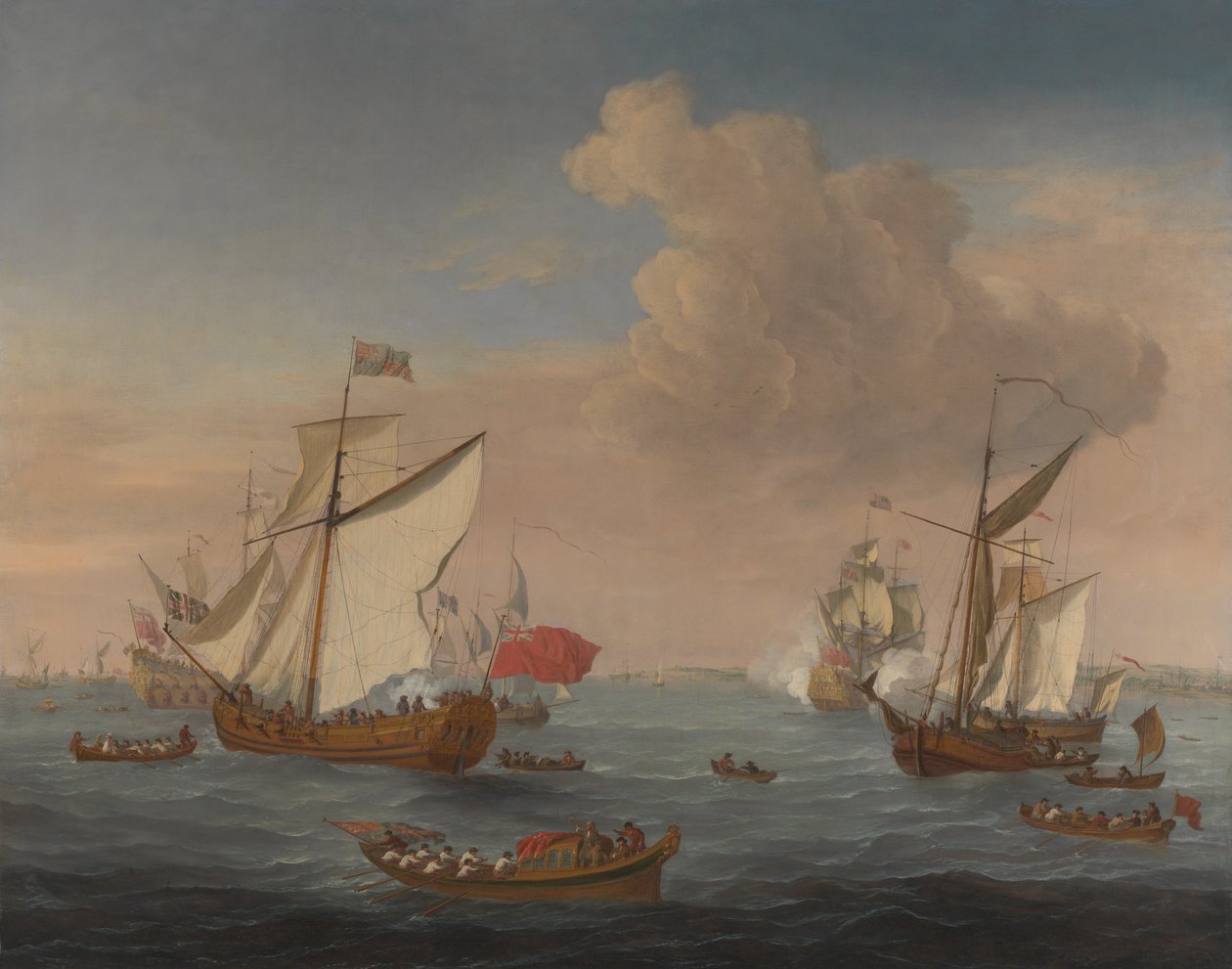 Schiffe in der Themsemündung bei Sheerness von Isaac Sailmaker