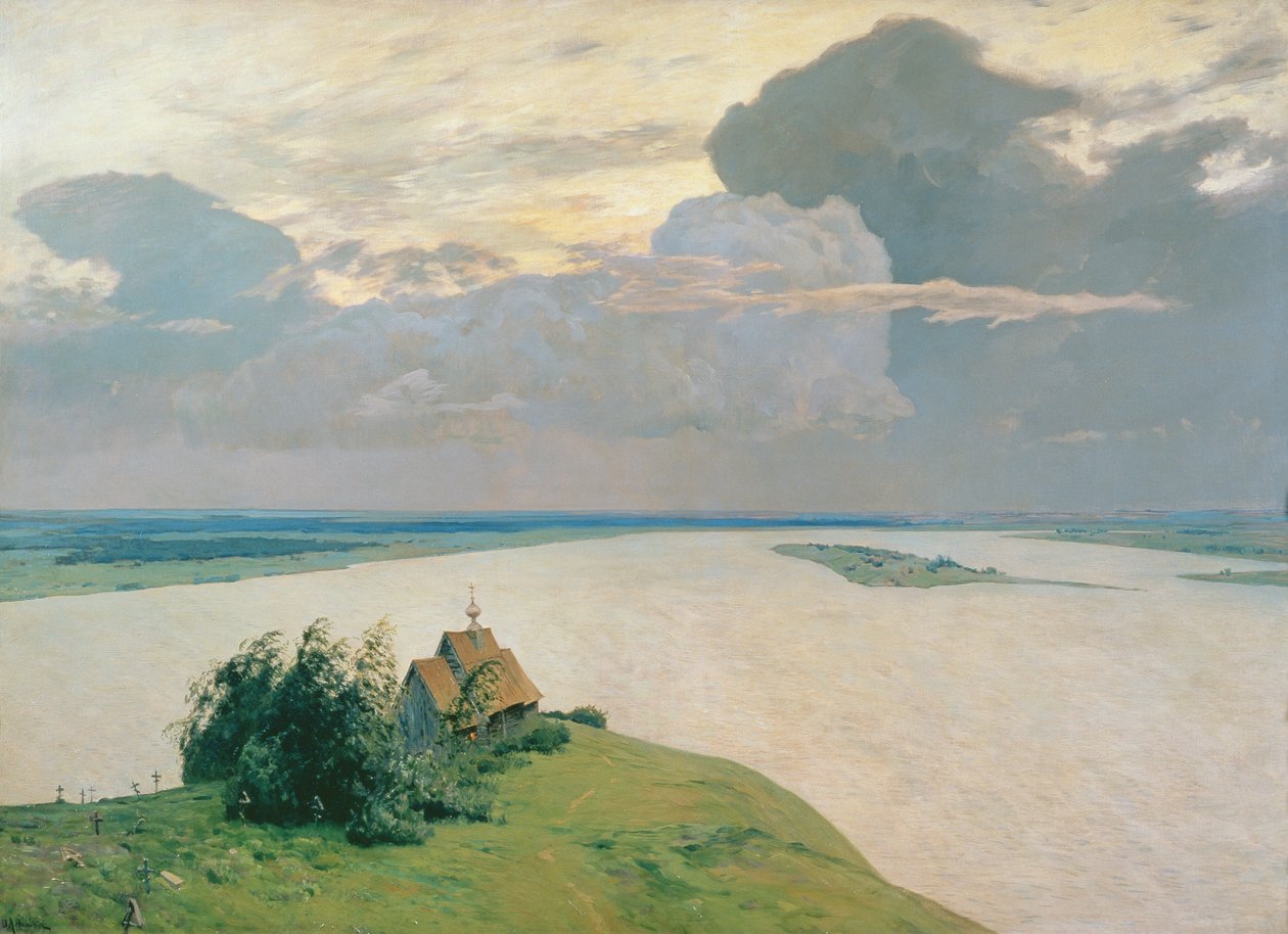 Über dem ewigen Frieden, 1894 von Isaak Ilyich Levitan