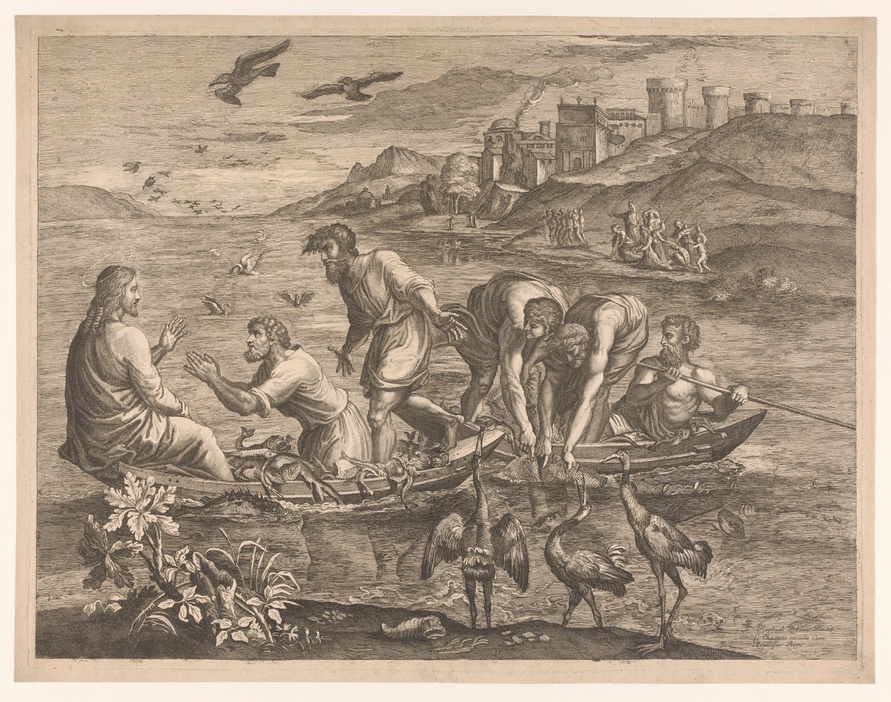 Wunderbarer Fischfang von Isaak Saal