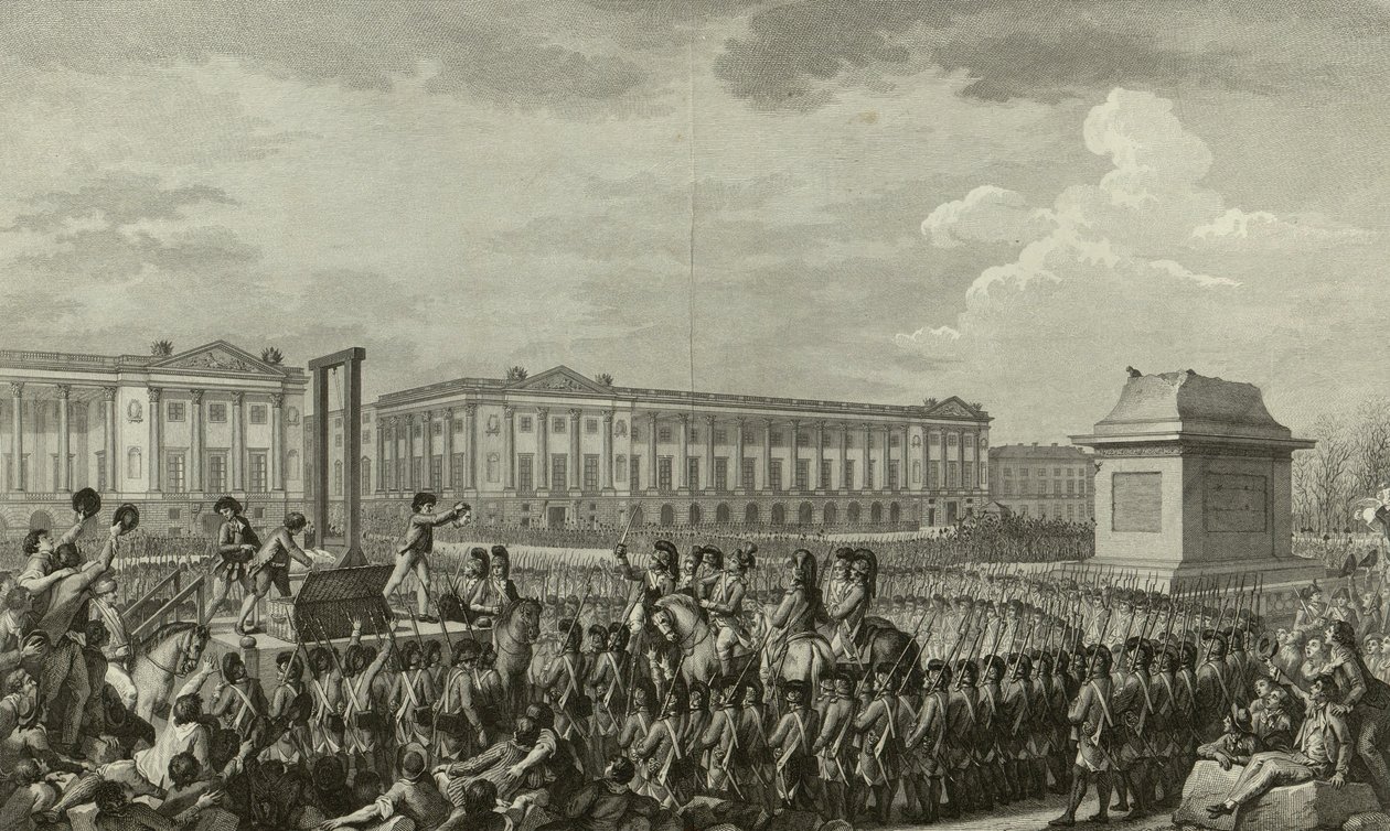 Hinrichtung von Ludwig XVI. von Isidore Stanislas Helman