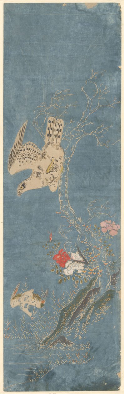 Habicht jagt eine Ente von Isoda Kôryûsai (attributed to)