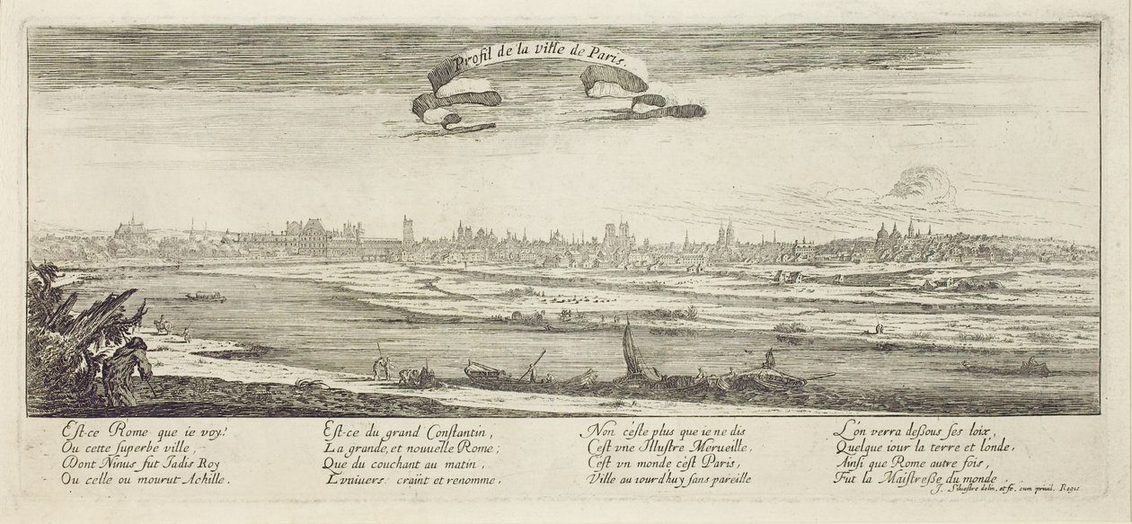 Profil der Stadt Paris von Israël Silvestre the Younger