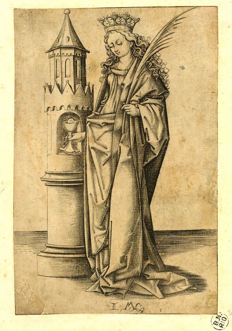 Heilige Barbara von Israhel van Meckenem