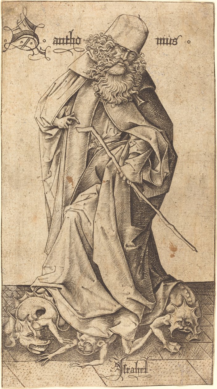 Der heilige Antonius von Israhel van Meckenem