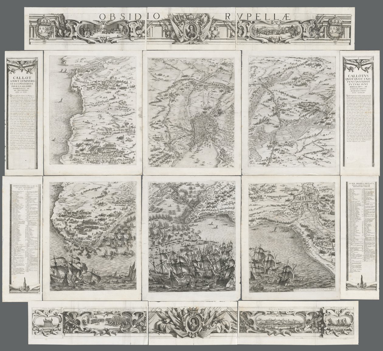 Die Belagerung von La Rochelle (1628-1630) von Israël Henriet