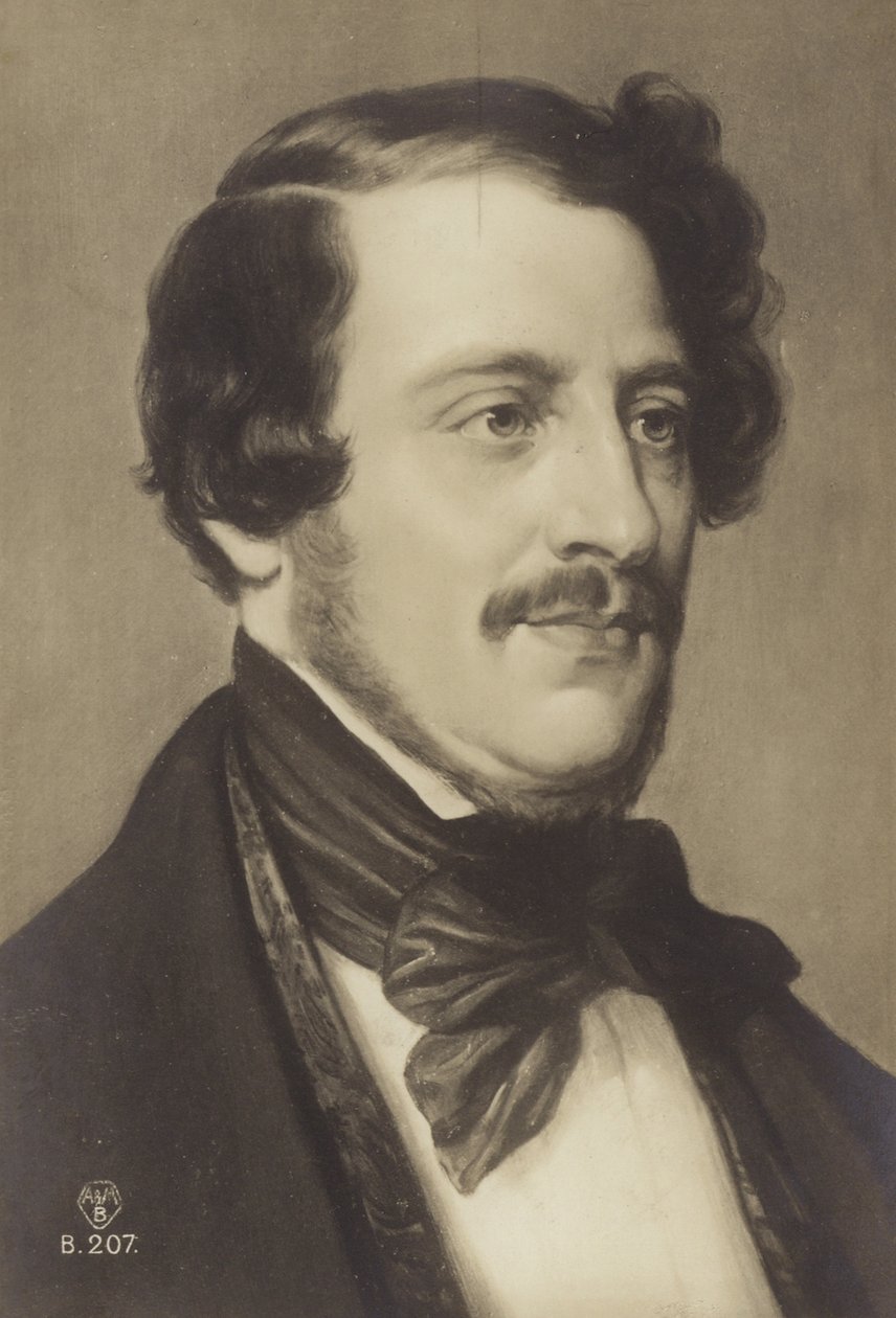 Gaetano Donizetti, italienischer Komponist (1797-1848) von Italian Photographer