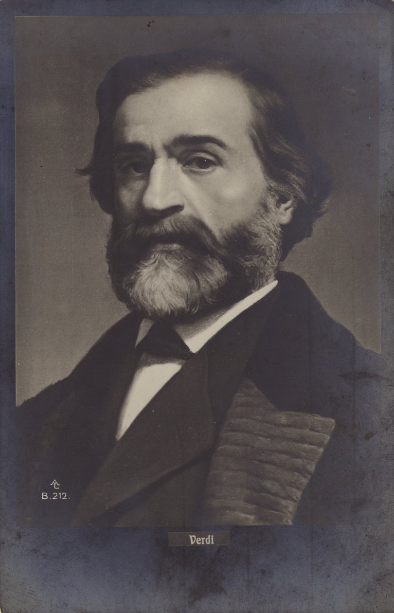 Porträt von Giuseppe Verdi von Italian Photographer