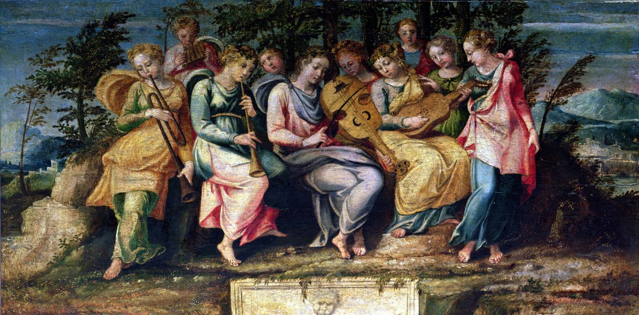 Apollo und die Musen, 1600 von Italian School