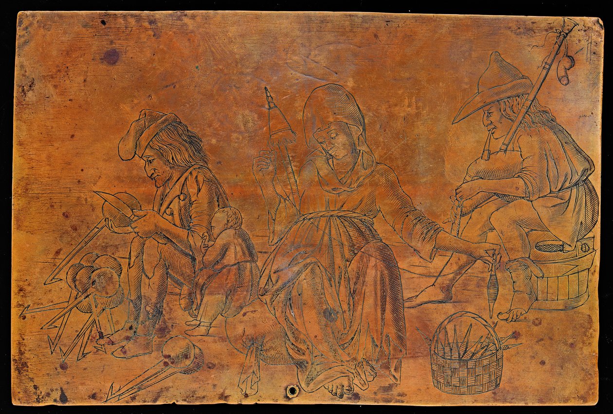 Verschiedene Tätigkeiten [recto] von Italian 15th Century