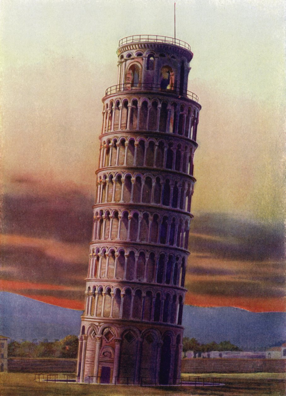 Schiefer Turm von Pisa, Italien von Italian Photographer