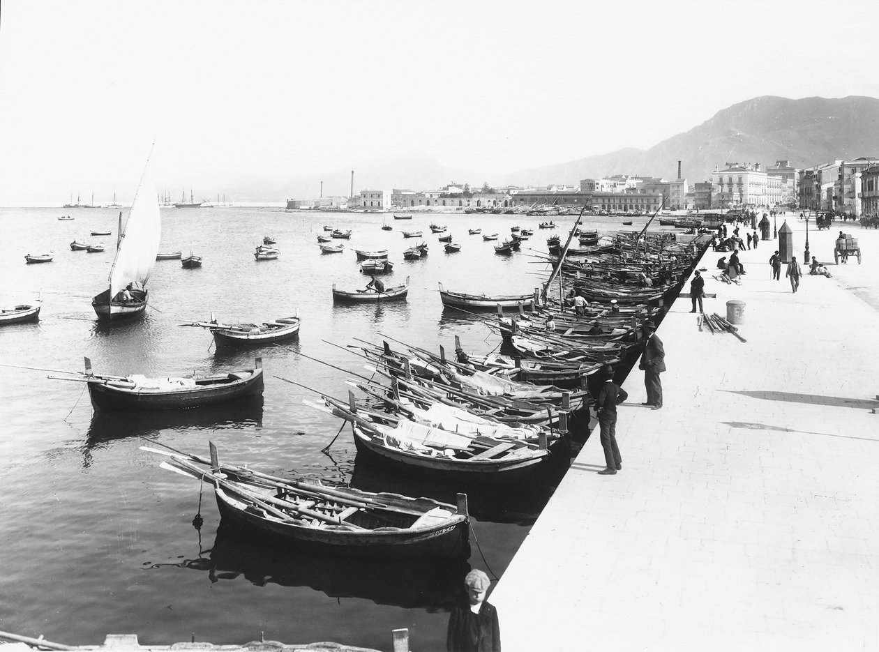 Der Hafen von Palermo, Sizilien, um 1920 von Italian Photographer