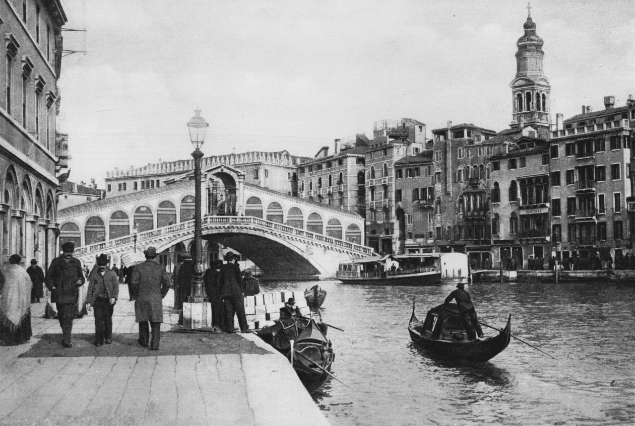 Venedig, Rialtobrücke (s/w Foto) von Italian Photographer