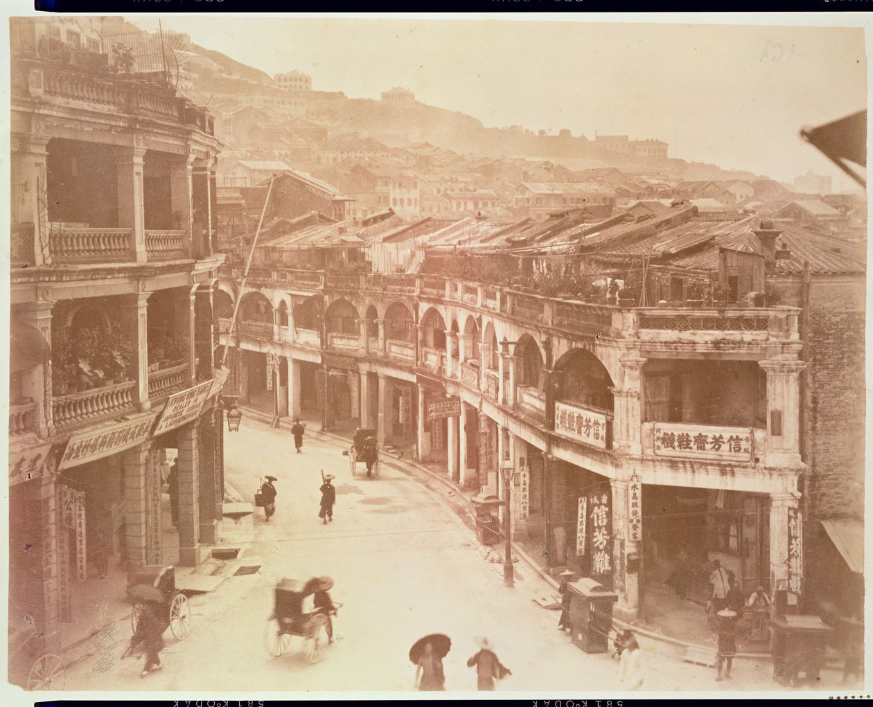 Eine Straße in Hongkong von Italian School