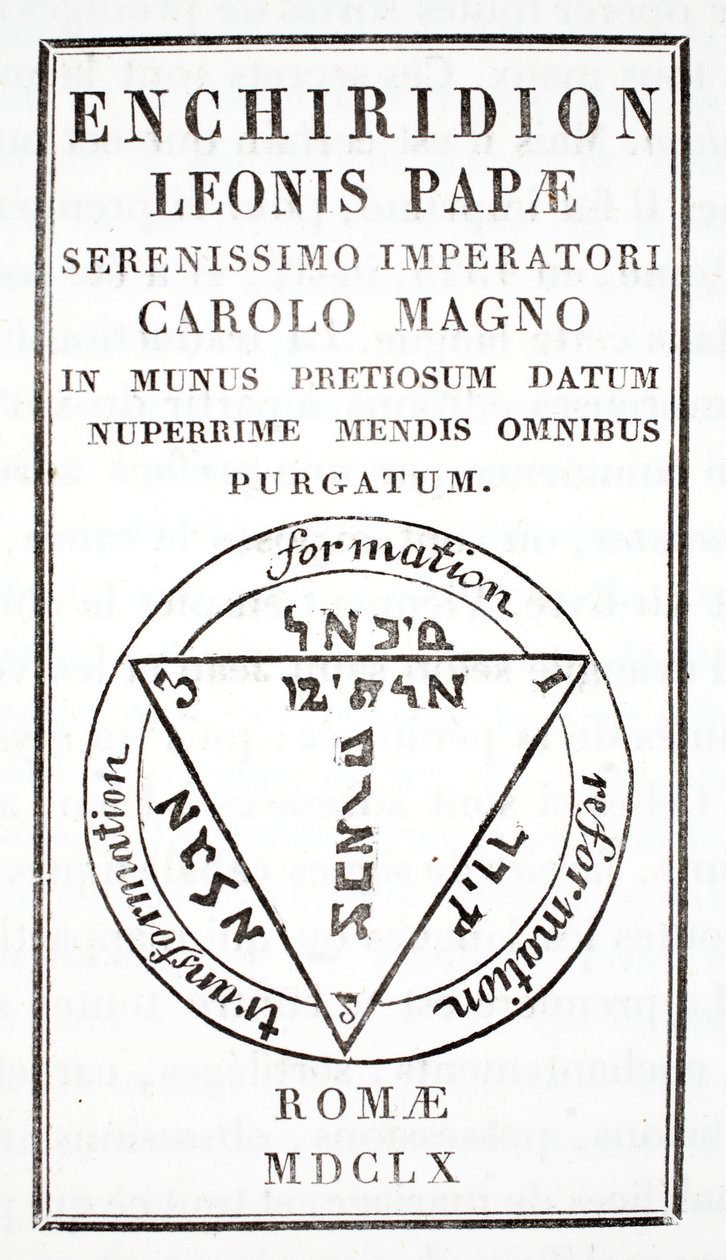 Grimoire von Papst Leo III von Italian School