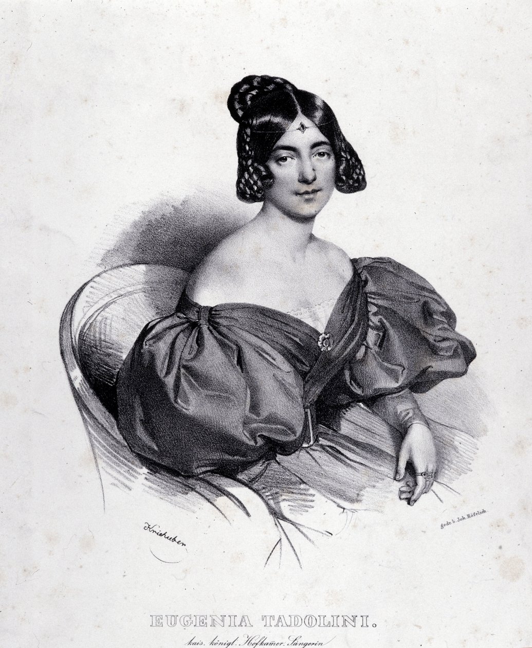Porträt von Eugenia Tadolini von Italian School