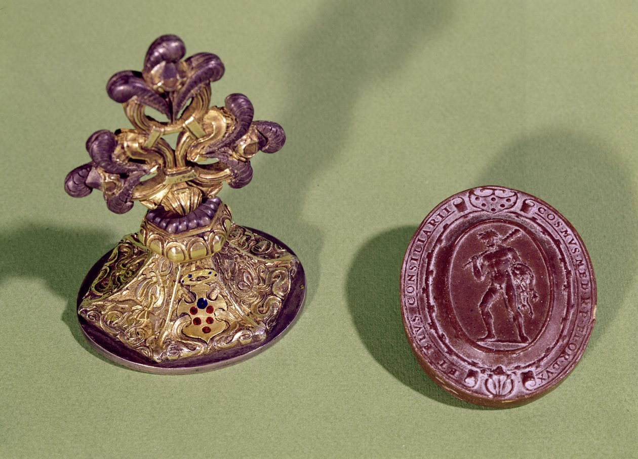 Siegel von Cosimo de Medici (1519-74) von Italian School