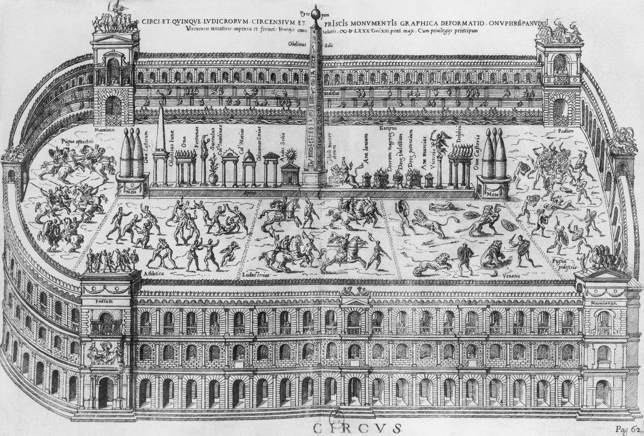 Der Circus Maximus in Rom, ca. 1600 von Italian School