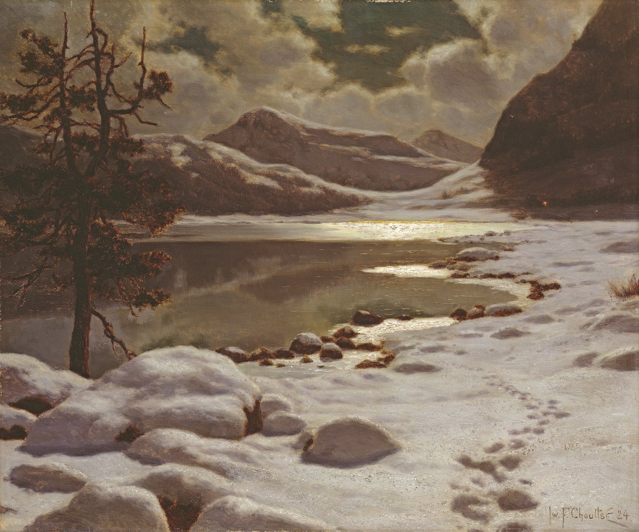 Mondlicht im Winter von Ivan Fedorovich Choultse