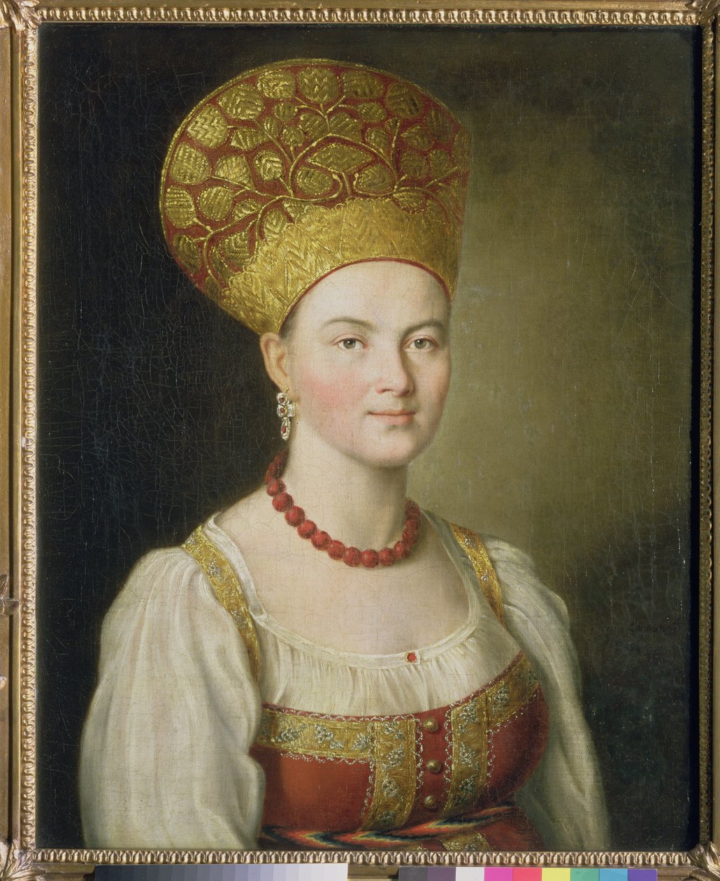 Bäuerin in russischer Tracht, 1784 von Ivan Petrovich Argunov