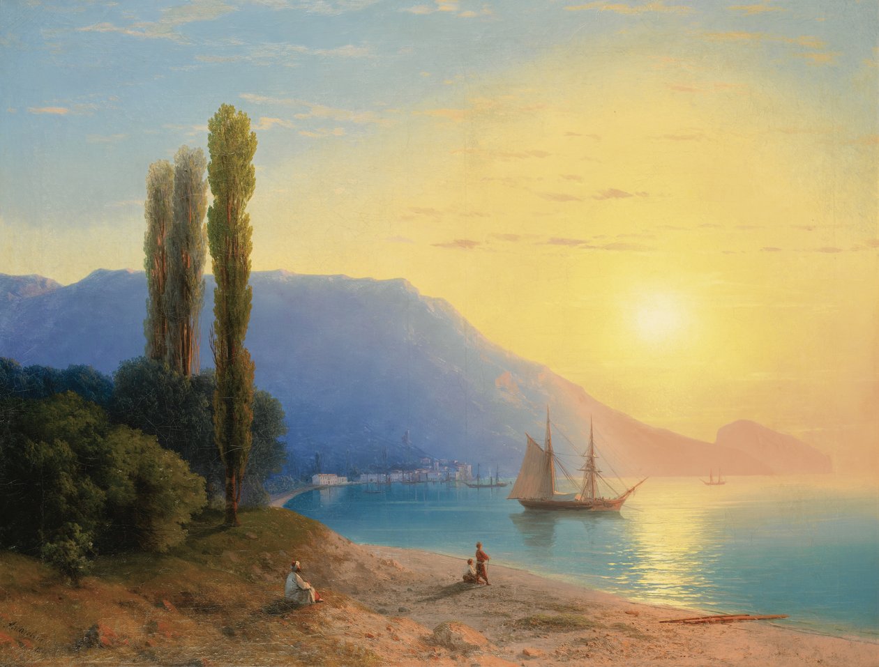 Sonnenuntergang über Jalta von Ivan Konstantinovich Aivazovsky
