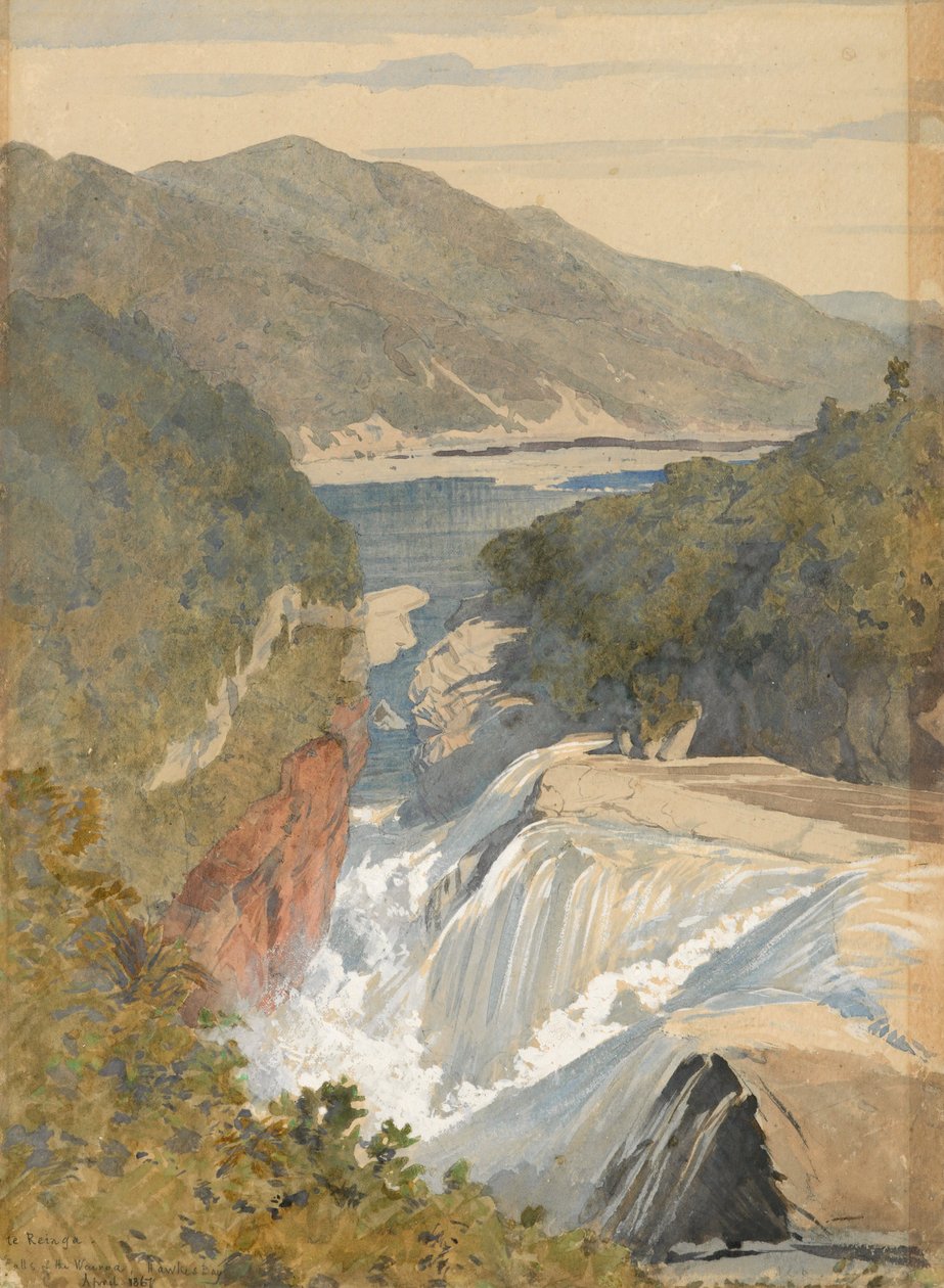 Te Reinga, Wasserfälle des Wairoa, Hawkes Bay von J. C. Richmond