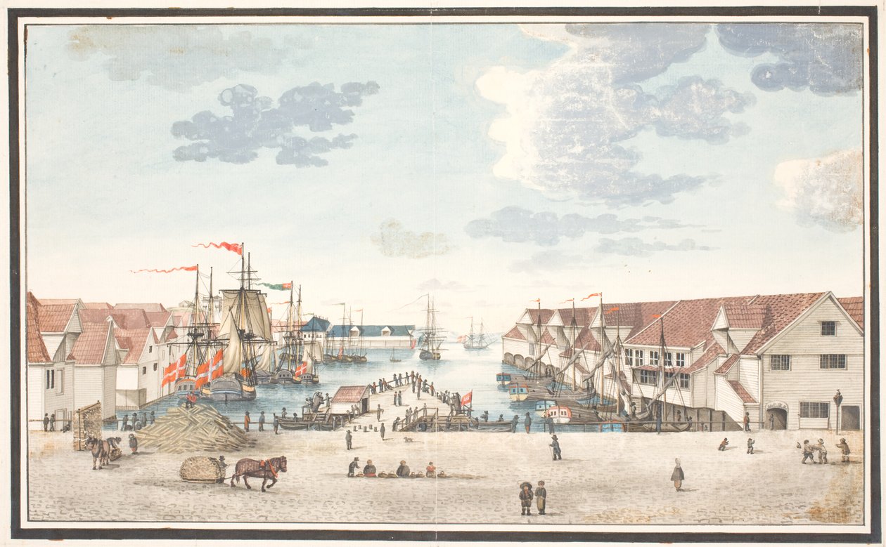 Kai in Bergen von Johan Christian Dahl