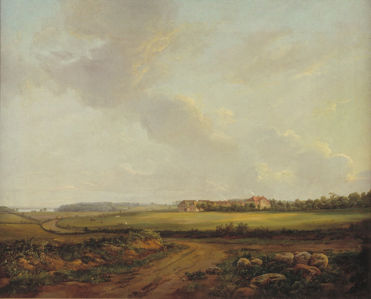 Ansicht von Engelholm bei Præstø in Seeland von Johan Christian Dahl