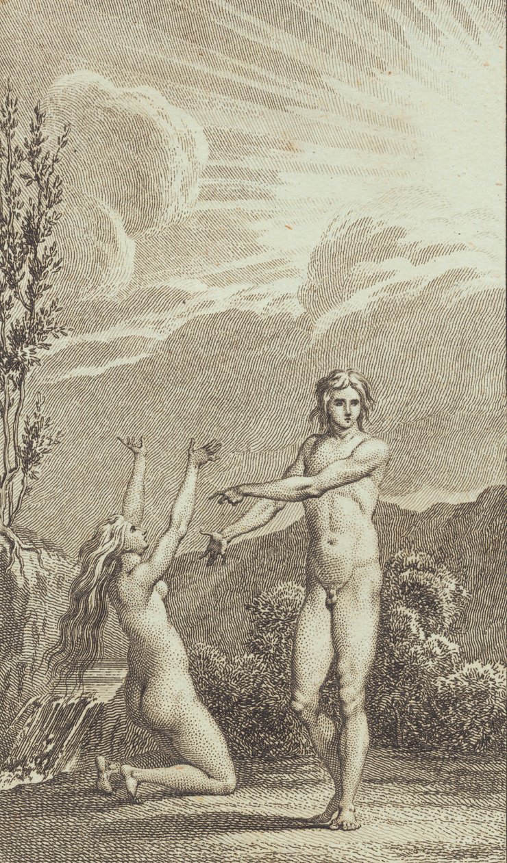 Illustration zu Ewalds "Adam und Eva". II von J.F. Clemens