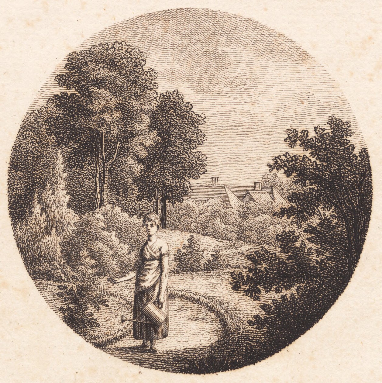 Partie aus Nordfeldts Garten von J.F. Clemens