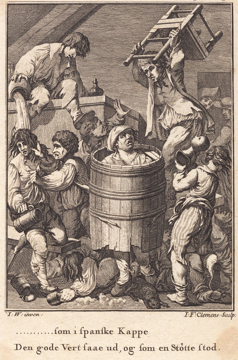 Die Schlägerei im Wirtshaus von J.F. Clemens
